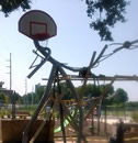4 inch pipe bent for unique basketball goal